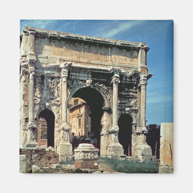 Triumphal Arch of Septimius Severus, dedicated in Magnet (Front)