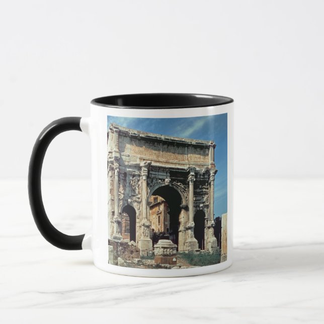 Triumphal Arch of Septimius Severus, dedicated in Mug (Left)