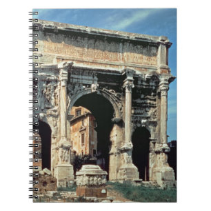 Triumphal Arch of Septimius Severus, dedicated in Notebook
