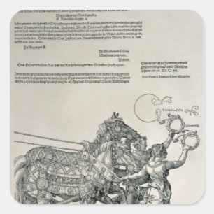 Triumphal Chariot of Emperor Maximilian I Square Sticker