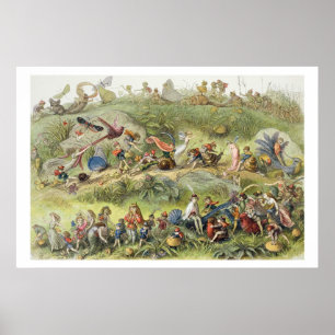 Triumphal March of the Elf-King, illustration from Poster