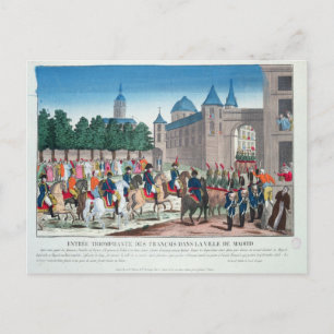Triumphant Entry of the French into Madrid Postcard