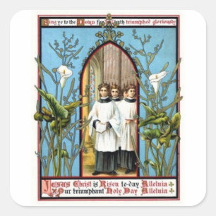 Triumphant Holy Day Square Sticker