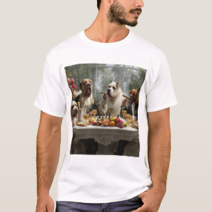 Trivet T-shirt design, animal painting design, joy