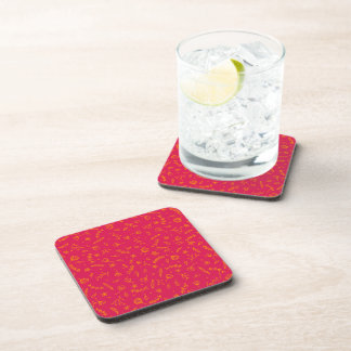 Trivet with botanical print coaster