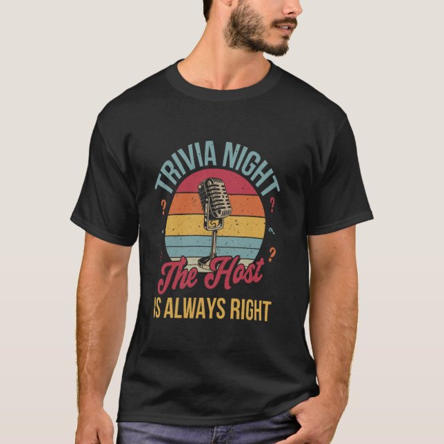 Trivia Night Host T-Shirt (Front)