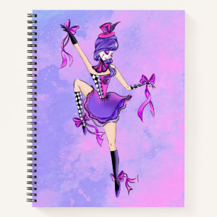 Trixie Cute Ballerina Dream Clouds  Notebook
