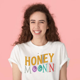 TRIXIE Retro 70's Themed Honeymoonin' Bride  T-Shirt