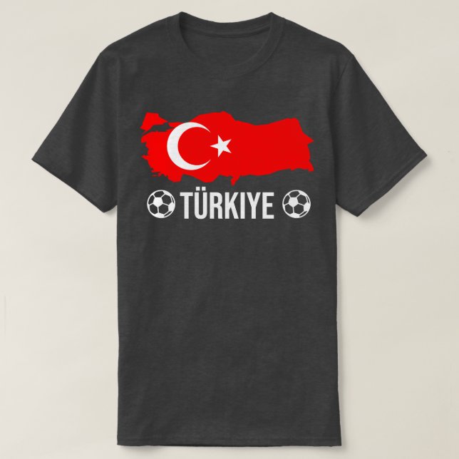 Trkiye Map National Team Fan T-Shirt (Design Front)