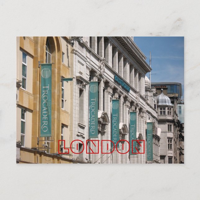 Trocadero London UK postcard (Front)