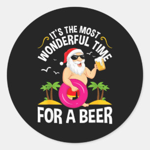 Trocal Christmas It's The Most Wonderful Time For Classic Round Sticker