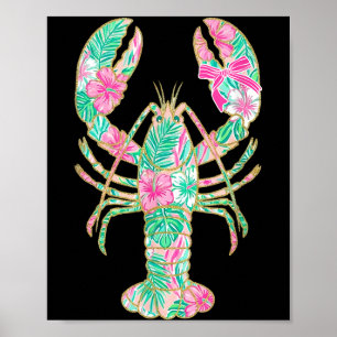 Trocal Crawfish Summer Seafood Boil Cajun Beach Poster