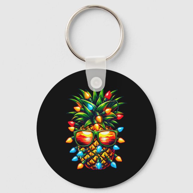 Trocal Ne Sungl Christmas Lights Xmas  Key Ring (Front)