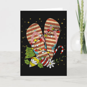 Trocal Xmas Summer Vacation Flip Flops Christmas I Card