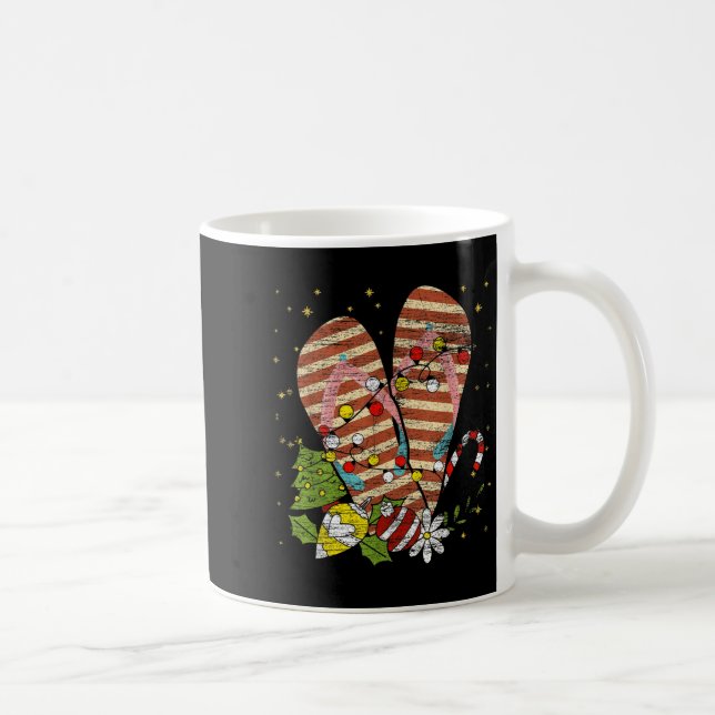 Trocal Xmas Summer Vacation Flip Flops Christmas I Coffee Mug (Right)