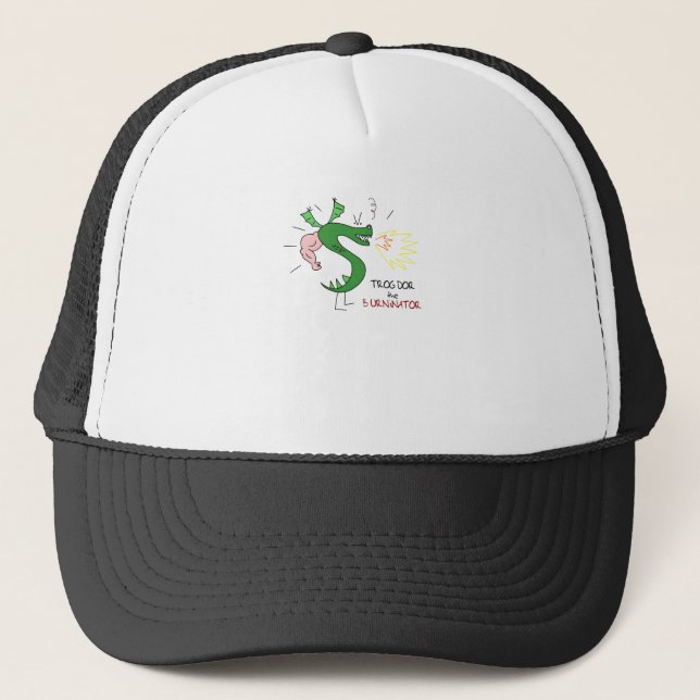 Trogdor The Burninator Trucker Hat (Front)