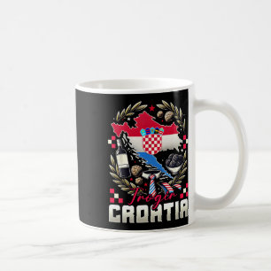 Trogir Croatia Souvenir Croatian Flag Map Coffee Mug