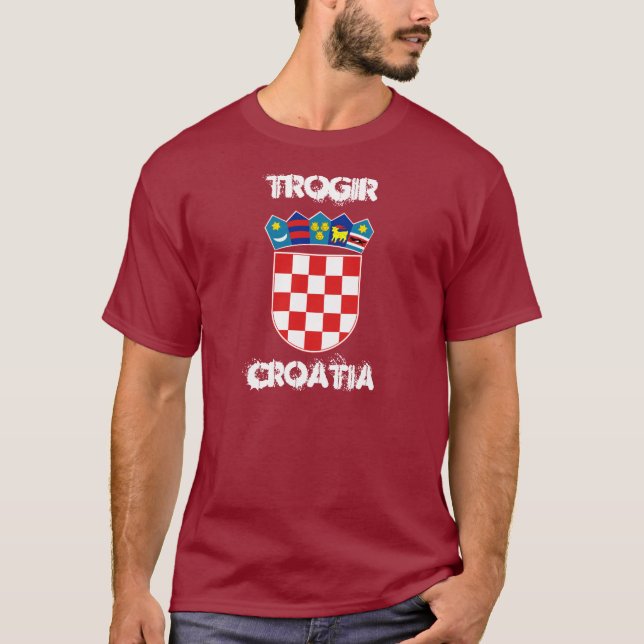 Trogir, Croatia with coat of arms T-Shirt (Front)