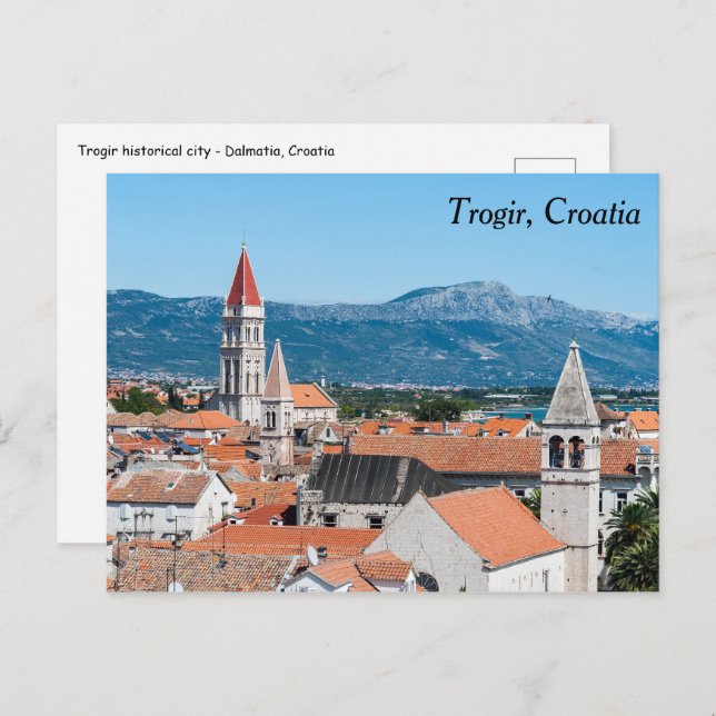 Trogir historical city - Dalmatia, Croatia Postcard (Front/Back)