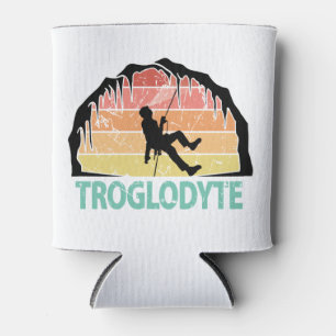 Troglodyte - Funny Caving Spelunking Speleology Can Cooler