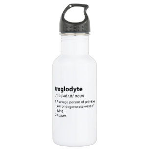 Troglodyte - Funny Definition Caving Speleology 532 Ml Water Bottle