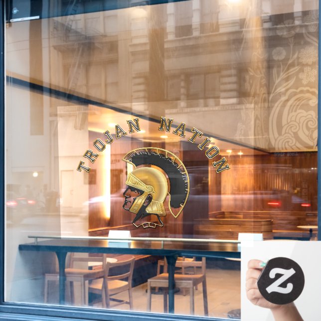 Trojan Nation Window Cling (Cafe Window)