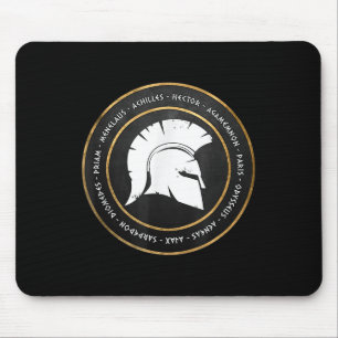 Trojan War Heroes Of Troy And The Achaeans Bronze Mouse Pad