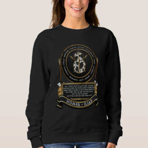 Trojan War Heroes of Troy Bronze Age Shield Symbol Sweatshirt