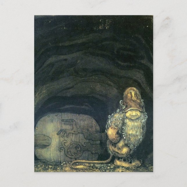 Troll at the door by John Bauer 1914 Postcard (Front)