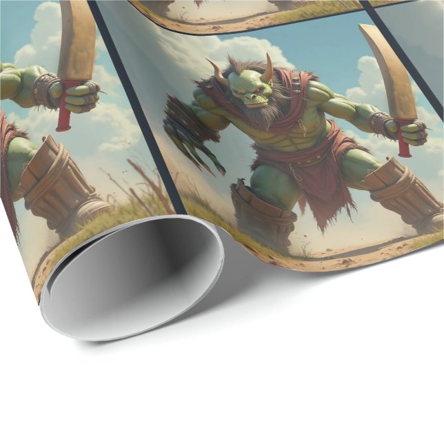 Troll Bakk Cricket Birthday Wrap Paper  (Roll Corner)