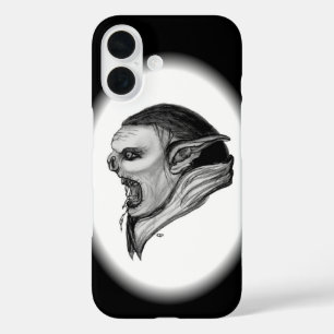 Troll Black and White Design iPhone 16 Case
