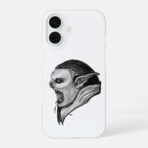 Troll Black and White Design iPhone 16 Case