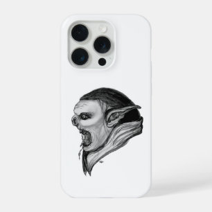 Troll Black and White Design iPhone 15 Pro Case