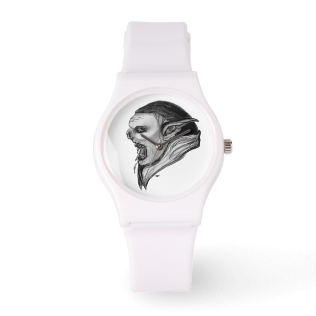 Troll - black and white design watch (Front)