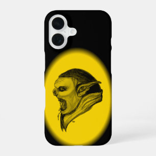 Troll Black and Yellow Design iPhone 16 Case