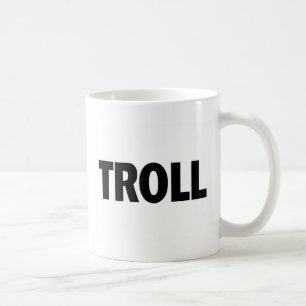 Troll Black Coffee Mug