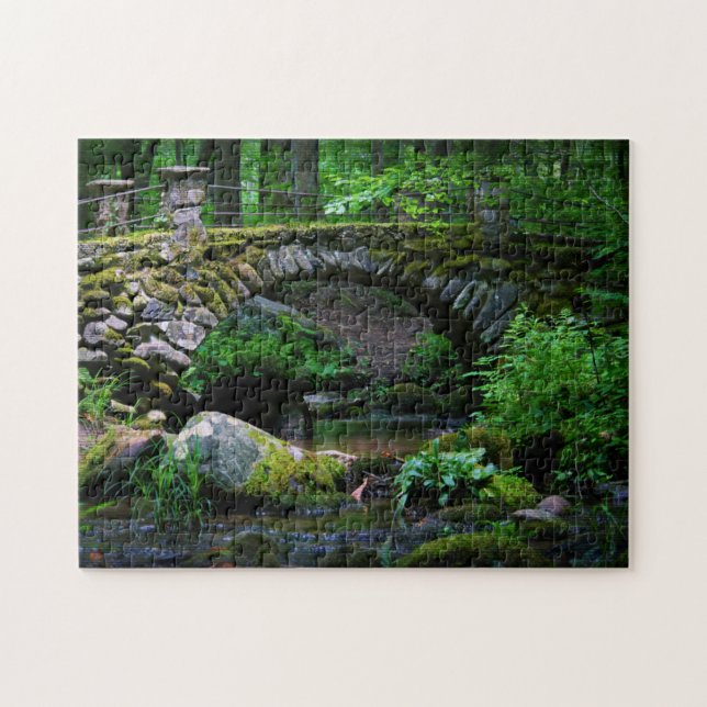 Troll Bridge in the Forest  -  11x14 Jigsaw Puzzle (Horizontal)