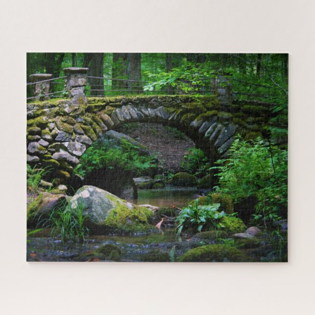 Troll Bridge in the Forest  -  16x20 Jigsaw Puzzle (Horizontal)