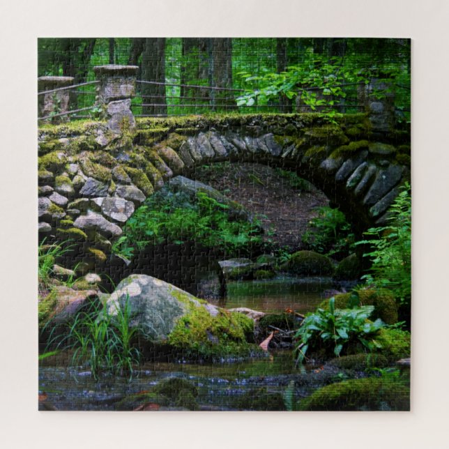 Troll Bridge in the Forest  -  20x20 Jigsaw Puzzle (Vertical)