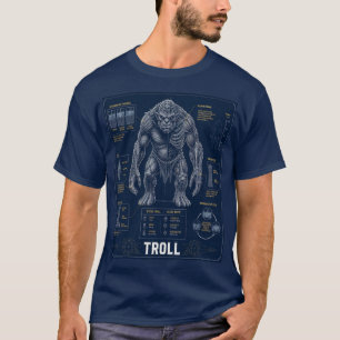Troll Brute Anatomy Blueprint T-Shirt