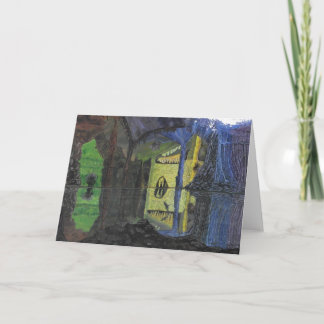 Troll Cave Blank Greeting Card