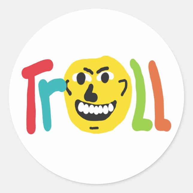 Troll Classic Round Sticker (Front)