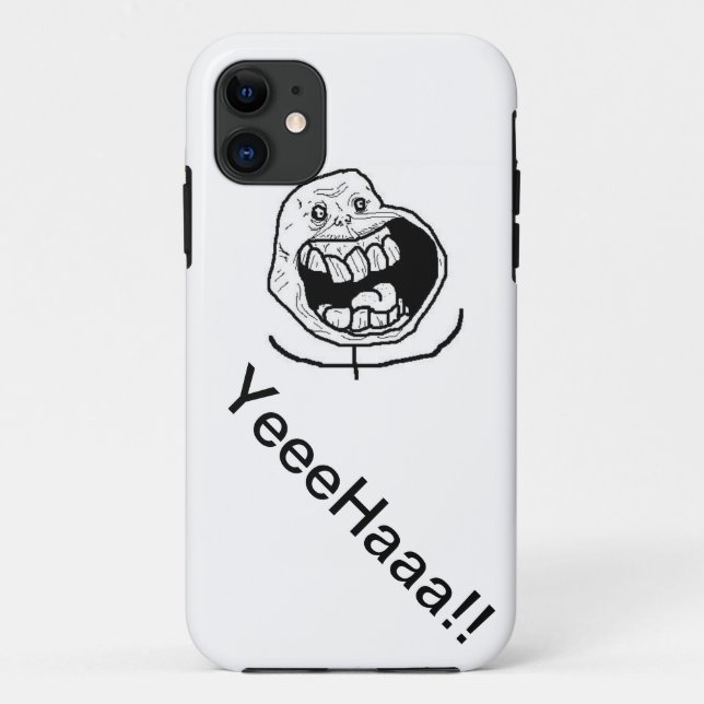 Troll Face - YeeHaa!! Case-Mate iPhone Case (Back)