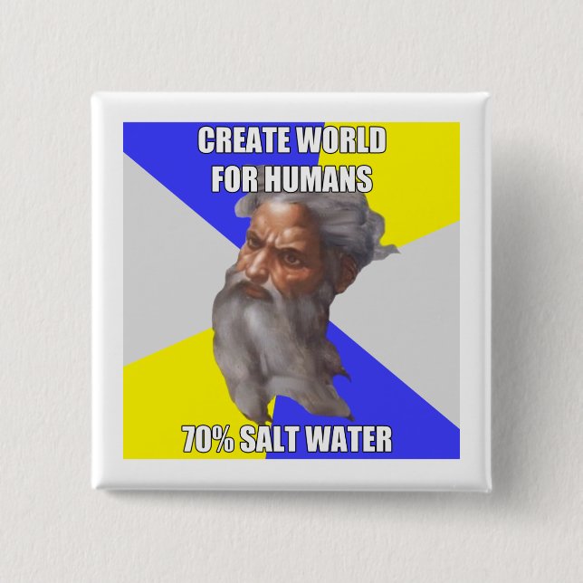 Troll God Saltwater 15 Cm Square Badge (Front)