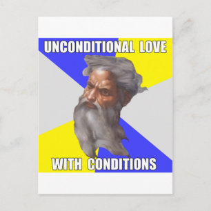 Troll God Unconditional Love Postcard