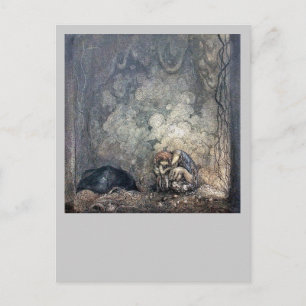 Troll Holding Child Postcard