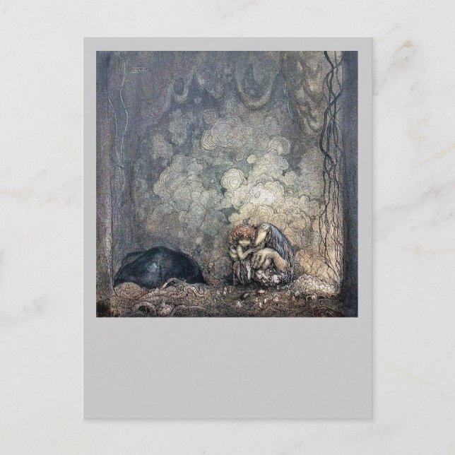 Troll Holding Child Postcard (Front)