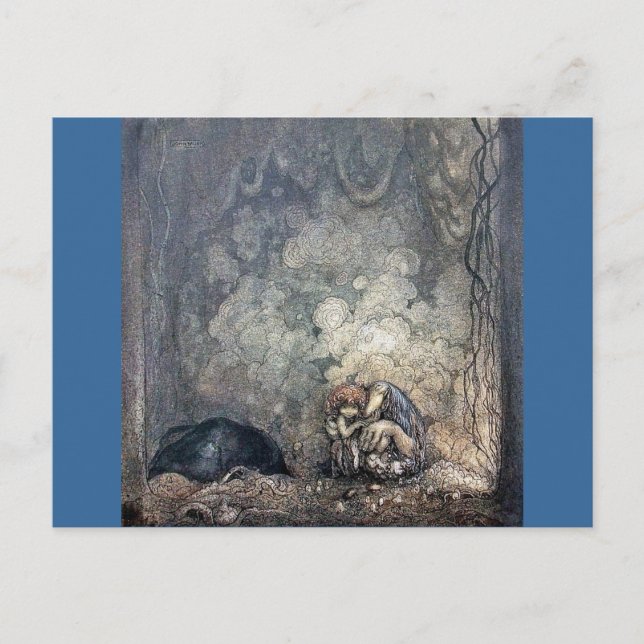 Troll Holding Child Postcard (Front)