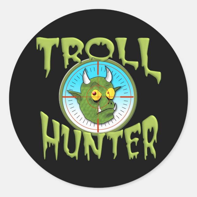 TROLL HUNTER CLASSIC ROUND STICKER (Front)