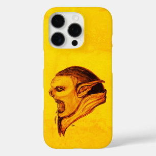 Troll in Black and Yellow Design iPhone 16 Pro Case